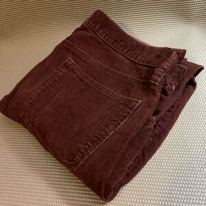 Vintage Burgundy Gap straight fit Corduroy Pants Size 34
